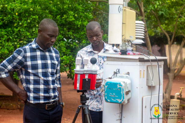 Ghana’s first GRIMM 180+ reference air monitor Intalled in Kintampo